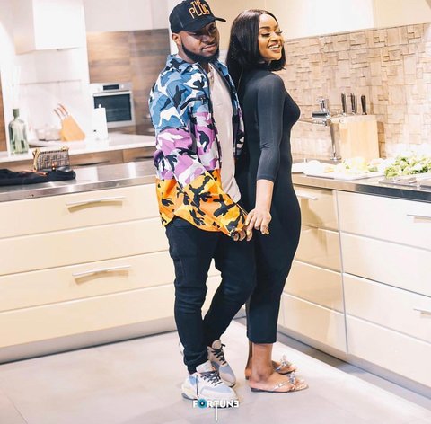 The engagement came 10 days after the couple’s family had an introduction ceremony in Rowland’s family home in Lagos. [Instagram/DavidoOfficial]