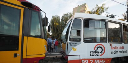 Zderzenie tramwajów MPK w Łodzi