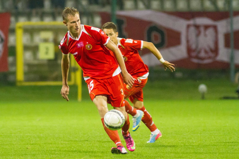 Napastnik Widzewa Eduards Visnakovs