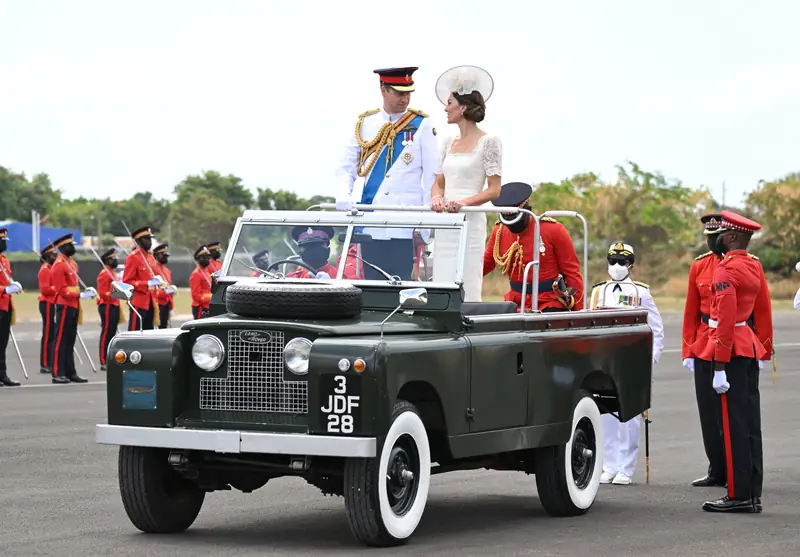 Książę William i księżna Kate w Kingston, Jamajka, 24 marca 2022 r. / Getty Images