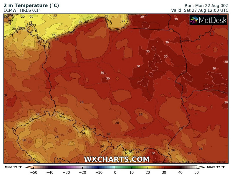 Koniec tygodnia w całej Polsce będzie gorący i upalny