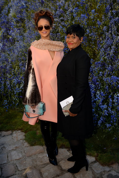Zagraniczne gwiazdy z mamami na czerwonym dywanie: Rihanna i Monica Braithwaite