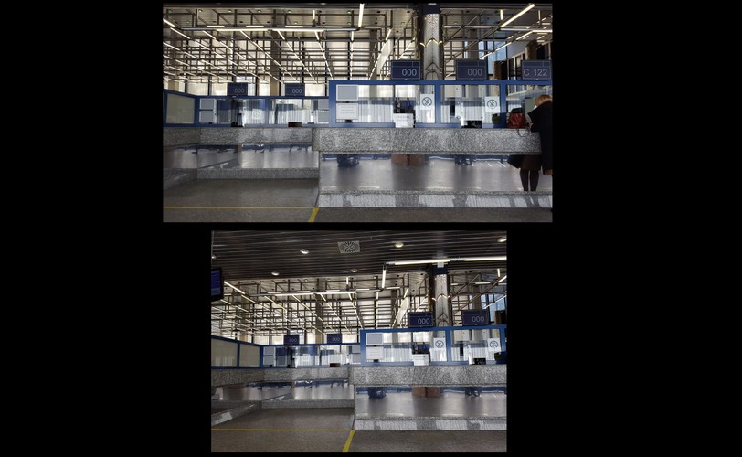 Na górze zdjęcie zrobione aparatem w telefonie Samsung Galaxy S6, na dole - S7