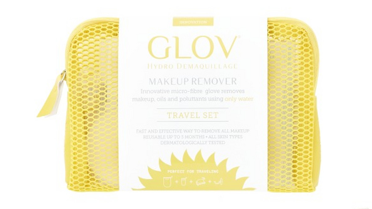 Firma Phenicoptere, producent GLOV, rękawic, które usuną makijaż i inne zabrudzenia skóry wyłącznie za pomocą wody, postanowiła wyjść naprzeciw oczekiwaniom swoich klientek i stworzyła GLOV Travel Set. W poręcznej kosmetyczce znajdują się cztery produkty, które pozwolą zachować czystą skórę w każdej sytuacji.
