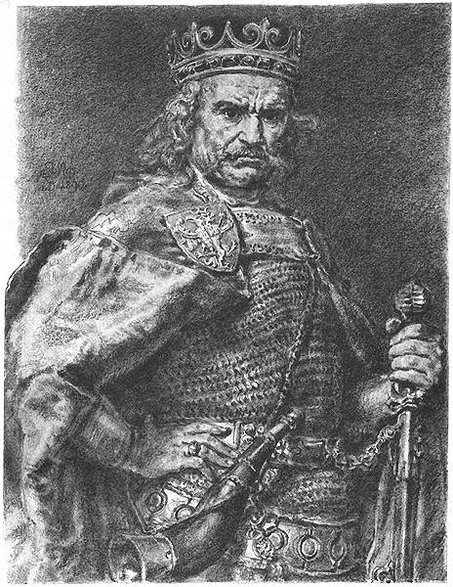 Władysław Łokietek (rysunek Jana Matejki)