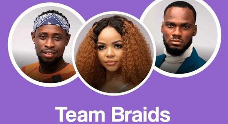 Nengi, Prince & Trikkytee - Team Braids win the Darling Nigeria BBN task