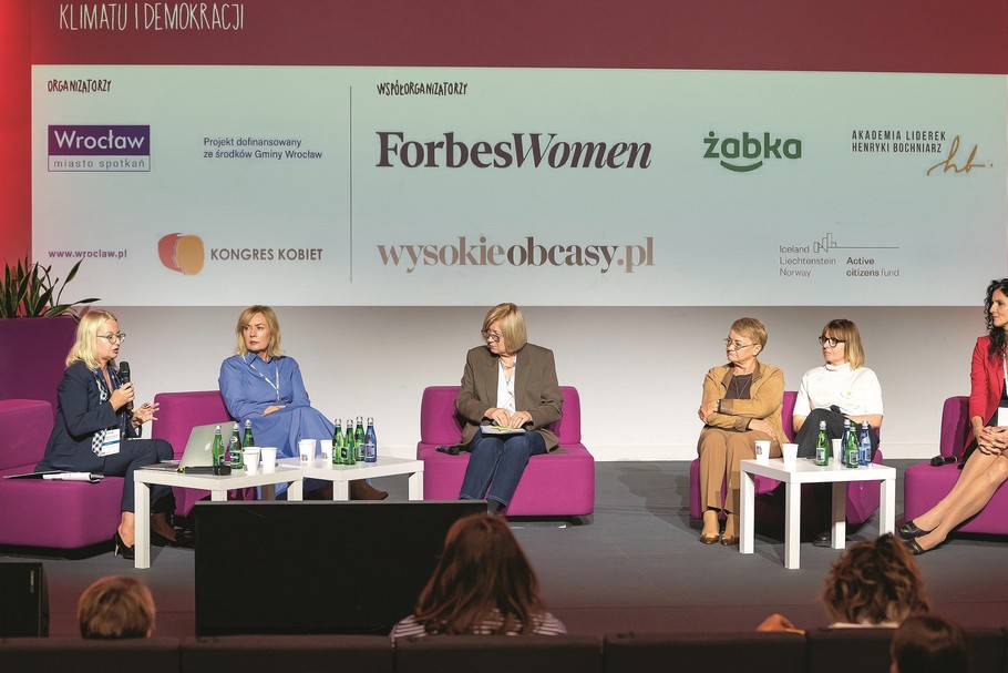 Kwoty i przywództwo kobiet w biznesie: I. Konopacka, K. Turkiewicz, E. Rumińska-Zimny, H. Bochniarz, K. Zabratańska, A. Żabska 