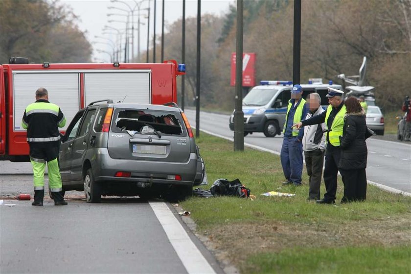 Warszawa, wypadek, ul Czecha, karambol, śmierć