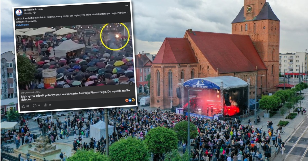Dramat na koncercie w Gorzowie: petardy w tłumie!
