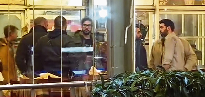 Uviđaj na licu mesta nakon što su ubijeni Dedović i Stamatović