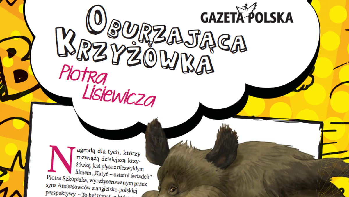 Oburzająca krzyżówka Piotra Lisiewicza