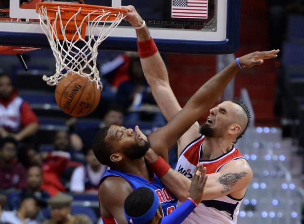 Liga NBA: Trzecie double-double Marcina Gortata. Wizards lepsi od Pistons