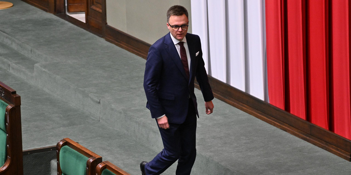Marszałek Sejmu Szymon Hołownia.