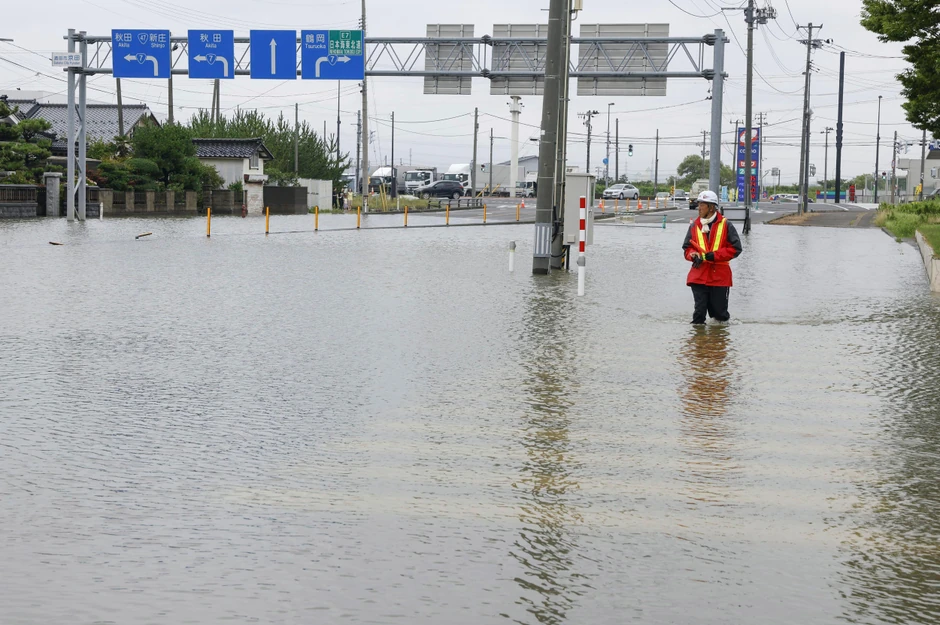 Poplave u Japanu - Šinđo u prefekturi Jamagata