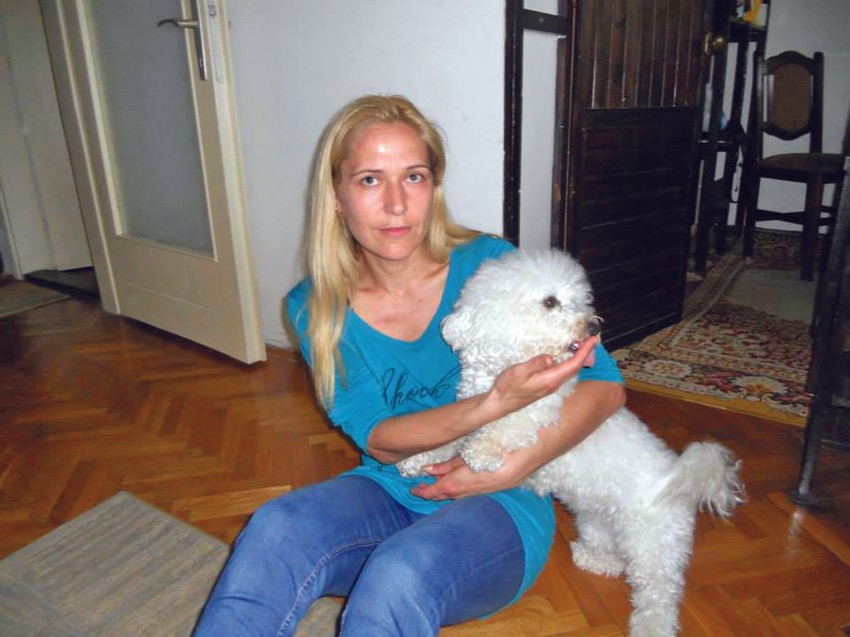 Nevena Petrović sa ljubimicom Donkom