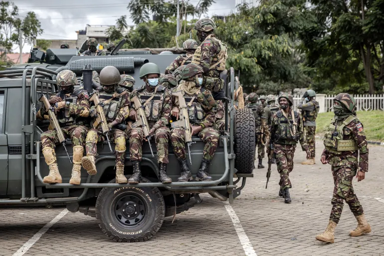heavy security deployment