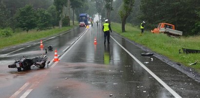 Tragiczny wypadek w Bytoni. Motorowerzysta nie miał szans