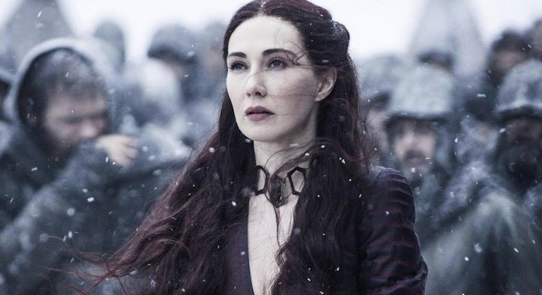 Game of Thrones character Melisandre doesn't appear to age.