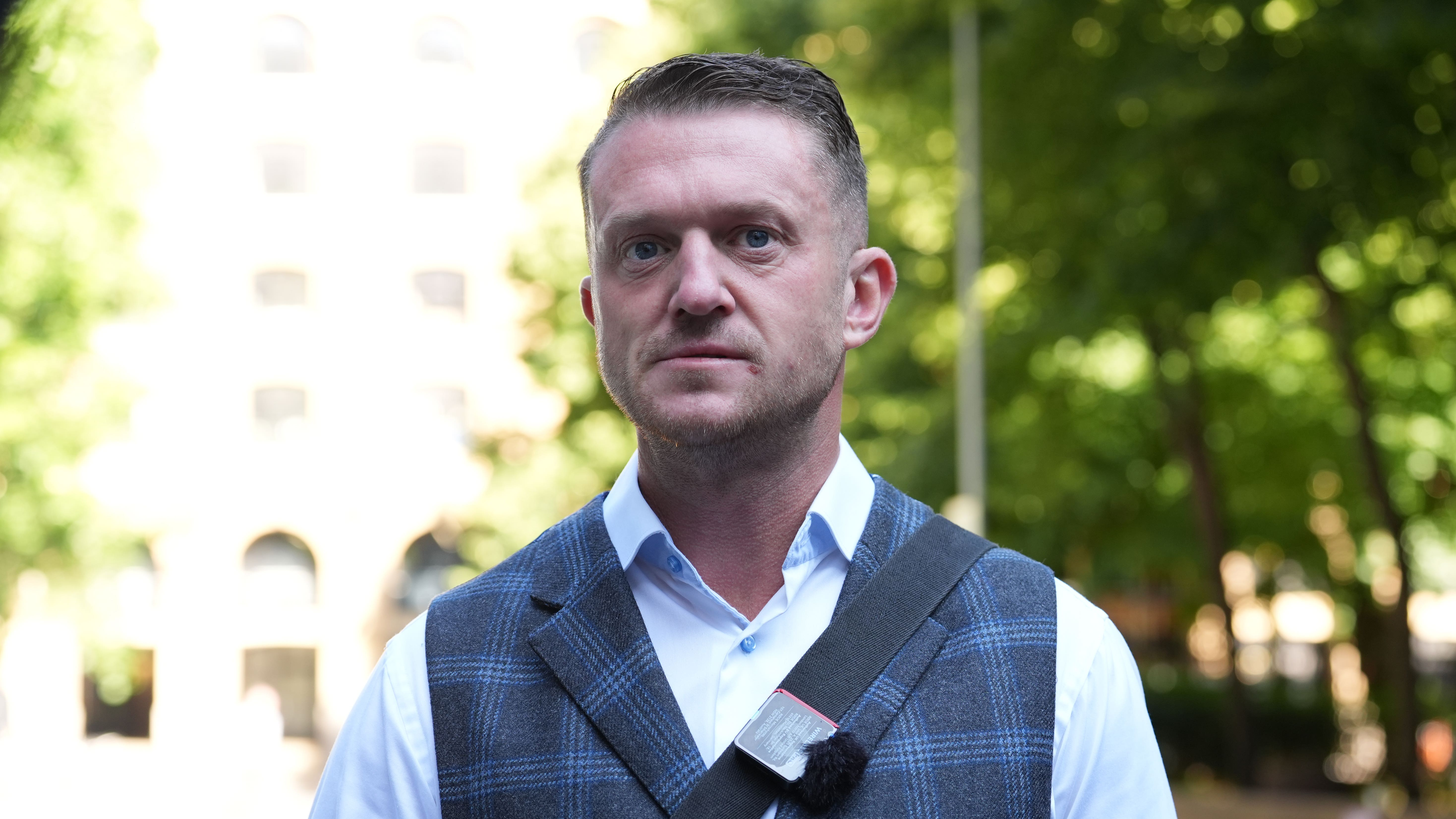 Tommy Robinson denies harassing MailOnline journalists