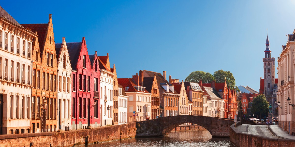 The medieval city of Bruges, Belgium.