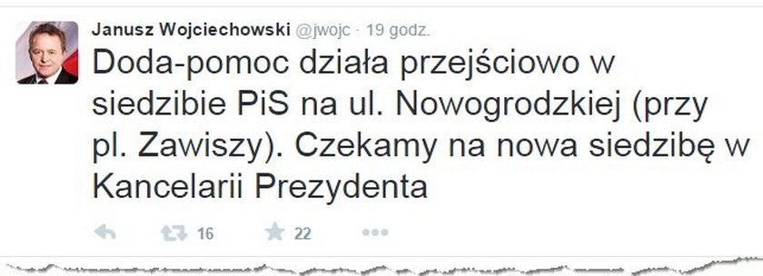 Janusz Wojciechowski Twitter