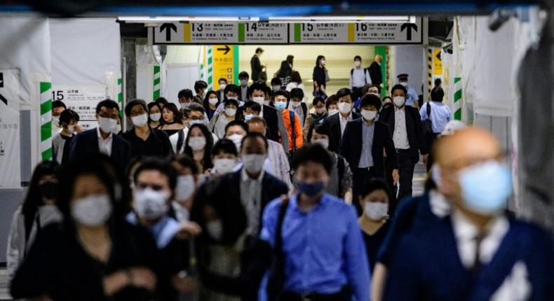 There were fears packed Tokyo could become a hotbed for the virus