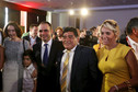 Jordan's Prince Ali Bin Al Hussein, FIFA presidential candidate, poses with Argentina's former soccer player Diego Maradona, after Maradona spoke in the Soccerex Asian Forum at the King Hussein Convention Center at the Dead Sea, Jordan