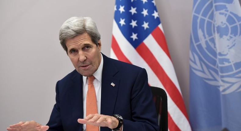 US Secretary of State John Kerry speaks in a file photo.