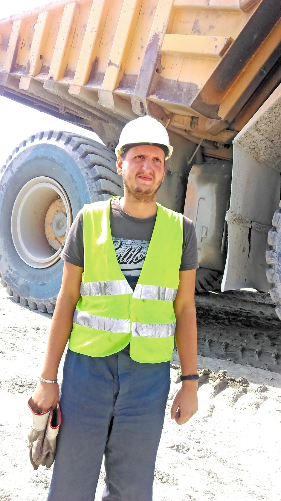 Ivan Šerbanović, bagerista na površinskom kopu "Veliki krivelj"