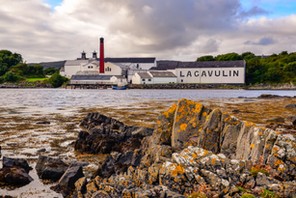 ISLAY, UNITED KINGDOM - 25 August 2013: Lagavulin distillery factory