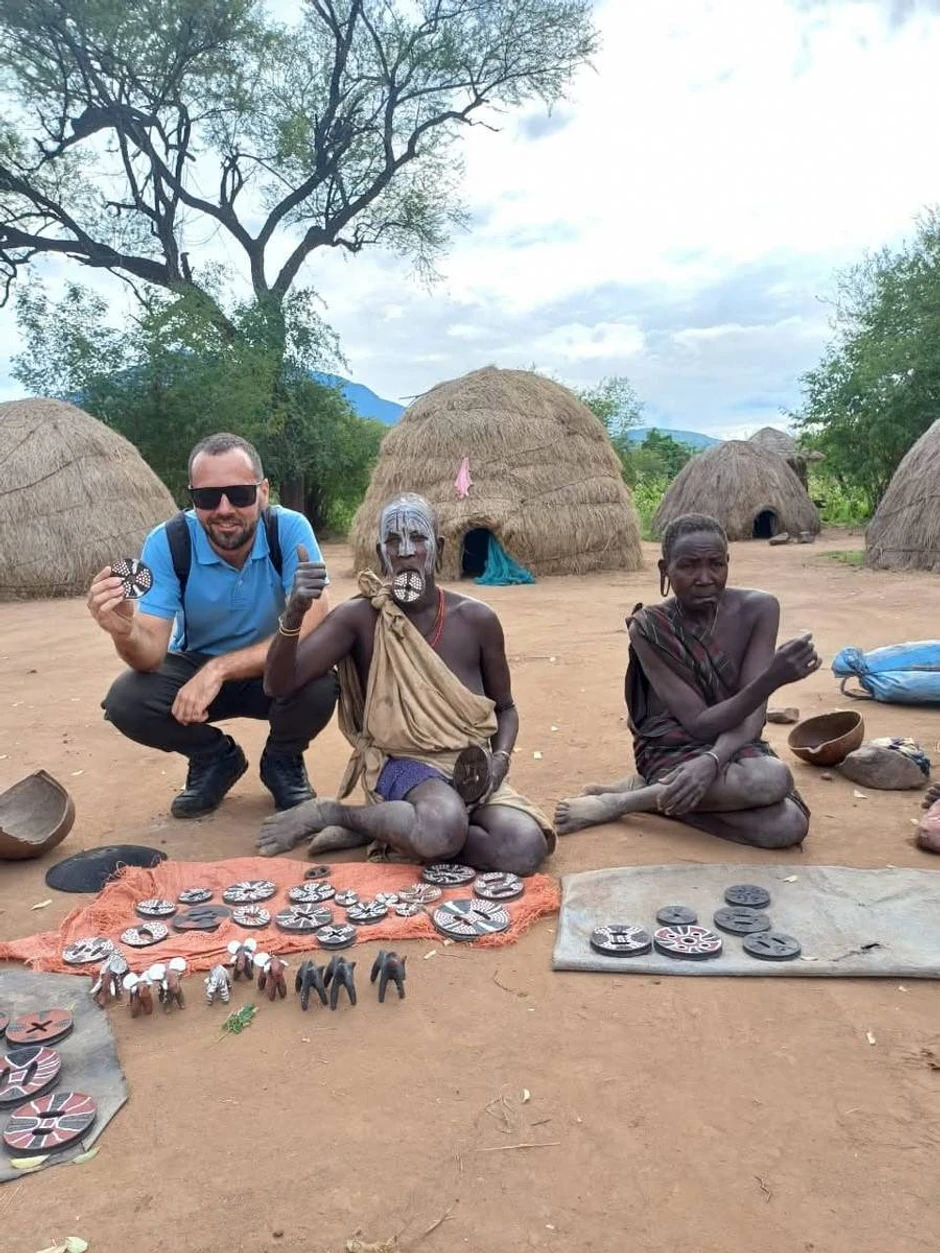 Vladimir na radnom mestu u Etiopiji.