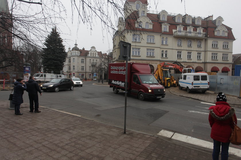 Skrzyżowanie ul. Dworcowej, Podjazd i Kościuszki 