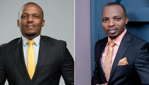 A collage of NTV news anchors Ben Kitili and Lofty Matambo
