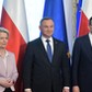 Ursula von der Leyen, Andrzej Duda i Mateusz Morawiecki