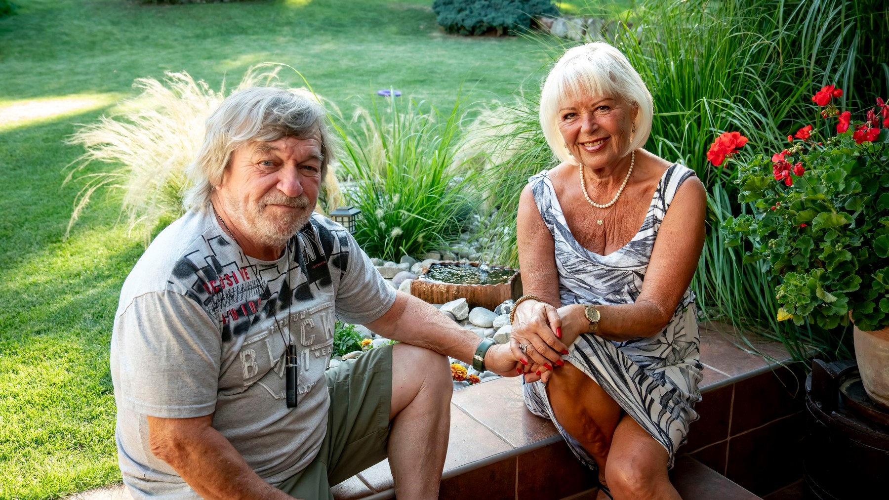 Herec Roman Skamene s manželkou Renatou. 