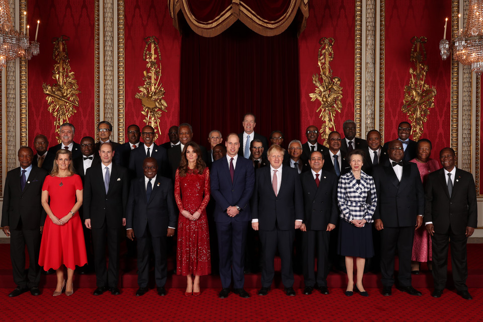 Kate i William na przyjęciu w Pałacu Buckingham