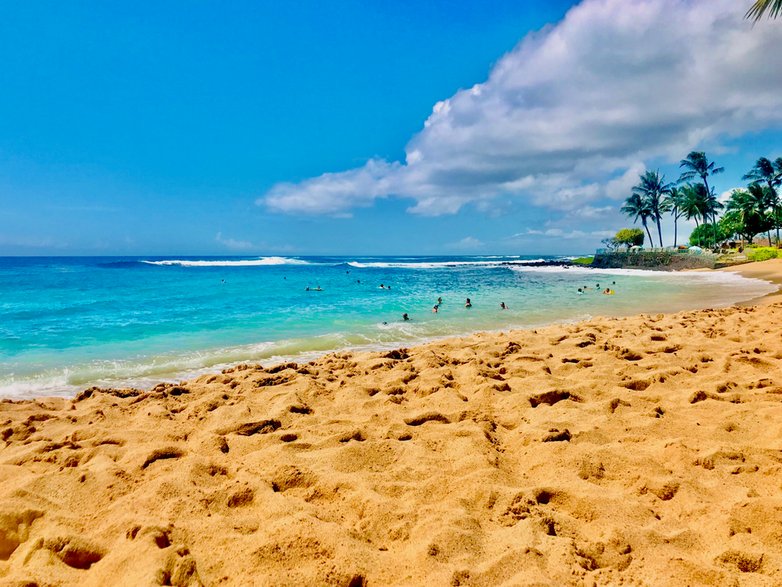 Plażowanie na Poipu Beach