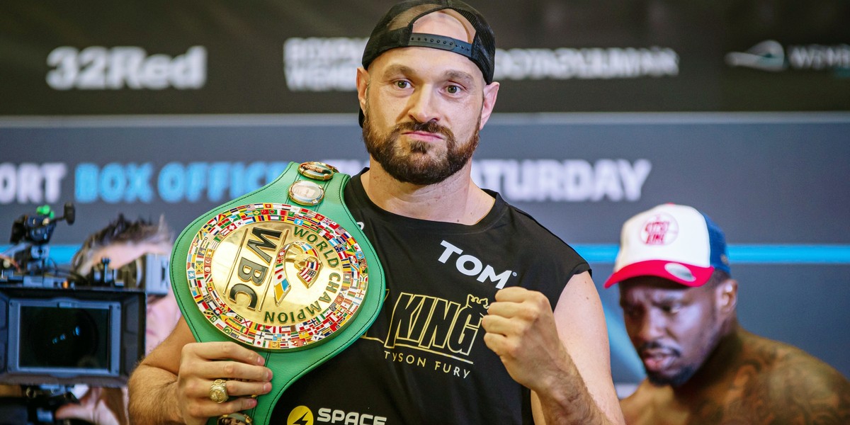 Tyson Fury z pasem mistrz świata federacji WBC