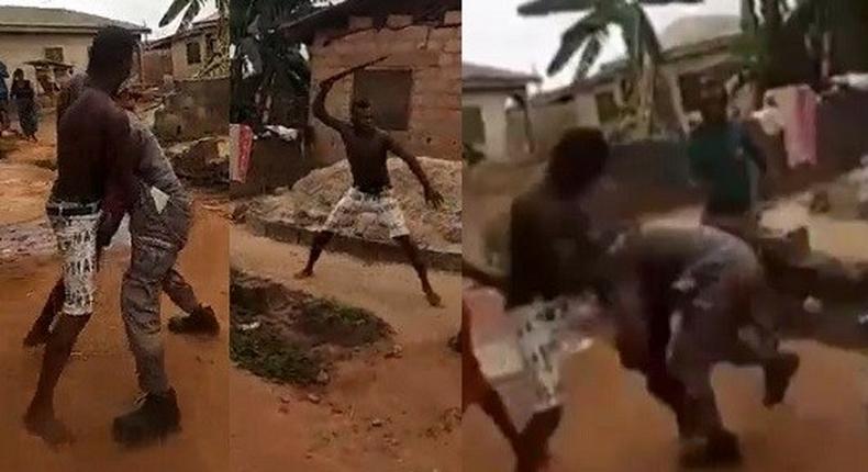 Man who owes electricity bill beats up taskforce member for disconnecting him (Video)