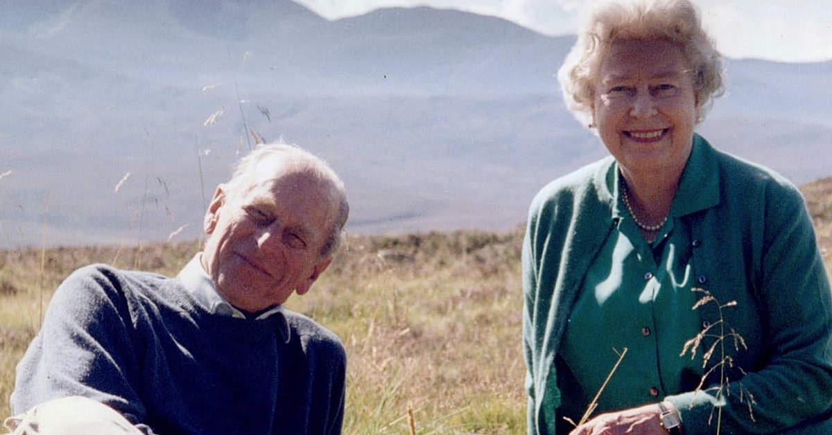 British Queen Elizabeth II shares a personal photo with Prince Philip