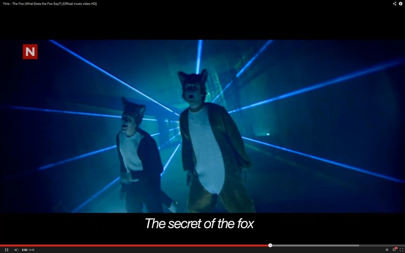 Kadry z klipu do 'What does the Fox say?'