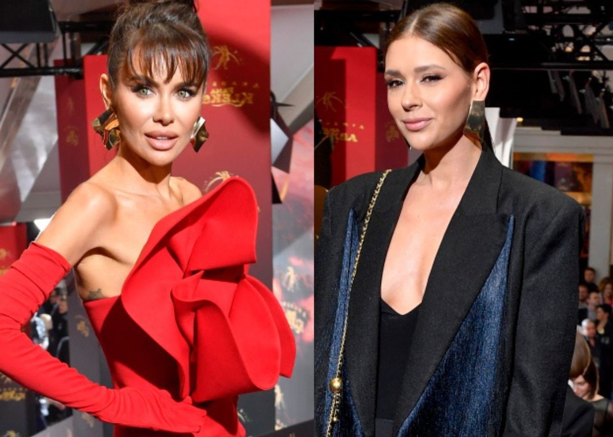 Natalia Siwiec i Klaudia Halejcio na premierze filmu "Akademia Pana Kleksa".