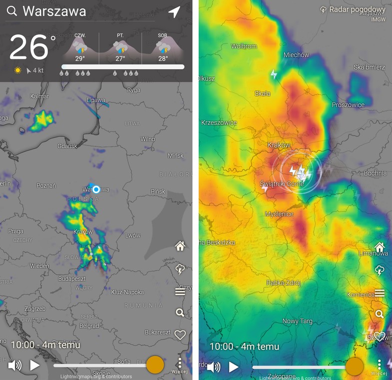 Gdzie Jest Burza W Polsce Aplikacje I Radary Burz Online