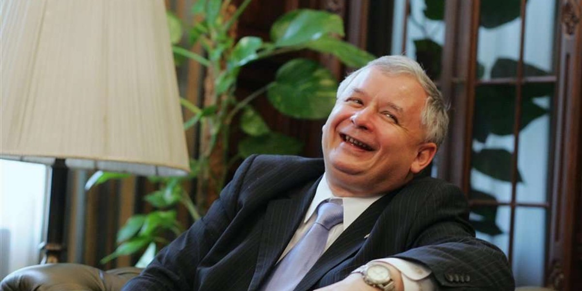 Kaczyński opowiadał żart o Obamie