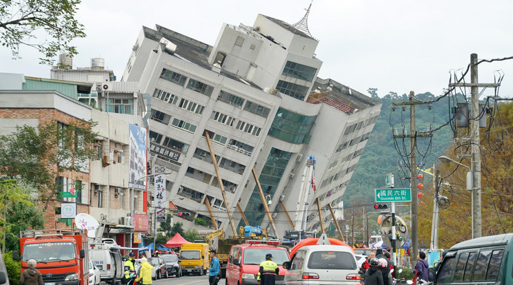 Taivani földrengés / Fotó: AFP