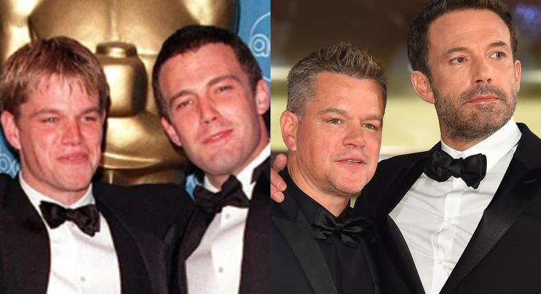 Matt Damon and Ben Affleck met when they were 10 and 8, respectively.matt damon and ben affleck on the red carpet in 1998 and in 2022