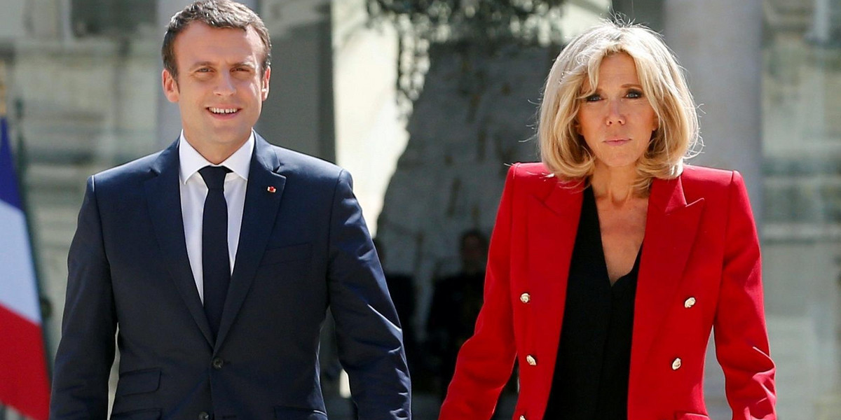 Emmanuel Macron i Brigitte Macron