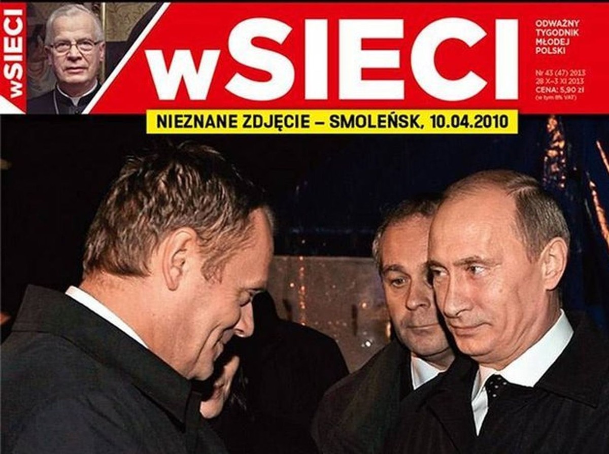 Donald Tusk i Władimir Putin w Smoleńsku