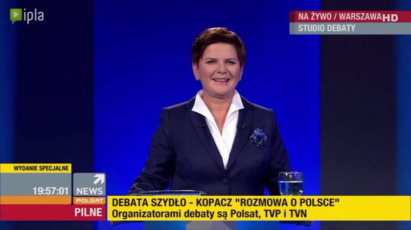 Debata Kopacz - Szydło. Pierwsza przyszła kandydatka PiS