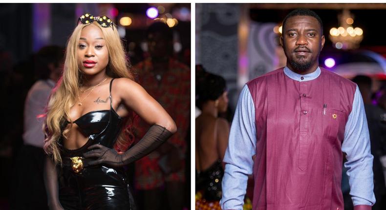 Efia Odo and John Dumelo at the VGMAs 2019